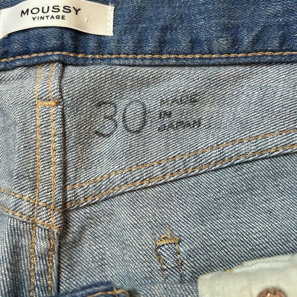 MOUSSY VINTAGE Diana Skinny Jeans Women's Size 30 Light Blue Wash Raw Hem - Picture 9 of 13